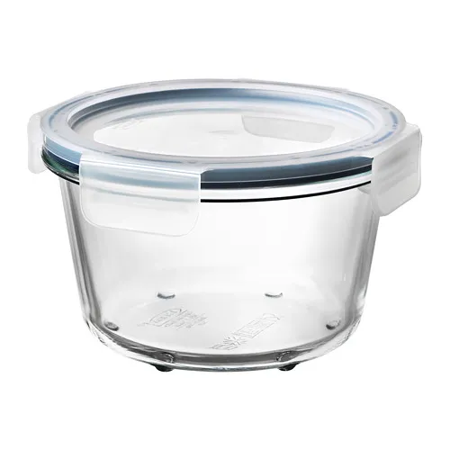 IKEA 365+ - food container with lid, round glass/plastic, 600 ml | IKEA Taiwan Online - PE675726_S4