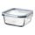 IKEA 365+ - food container with lid, square glass/plastic | IKEA Taiwan Online - PE675730_S1