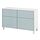 BESTÅ - storage combination w doors/drawers, white Selsviken/Stallarp/high-gloss light grey-blue | IKEA Taiwan Online - PE821107_S1