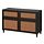 BESTÅ - storage combination w doors/drawers, black-brown Studsviken/Kabbarp/dark brown woven poplar | IKEA Taiwan Online - PE821121_S1
