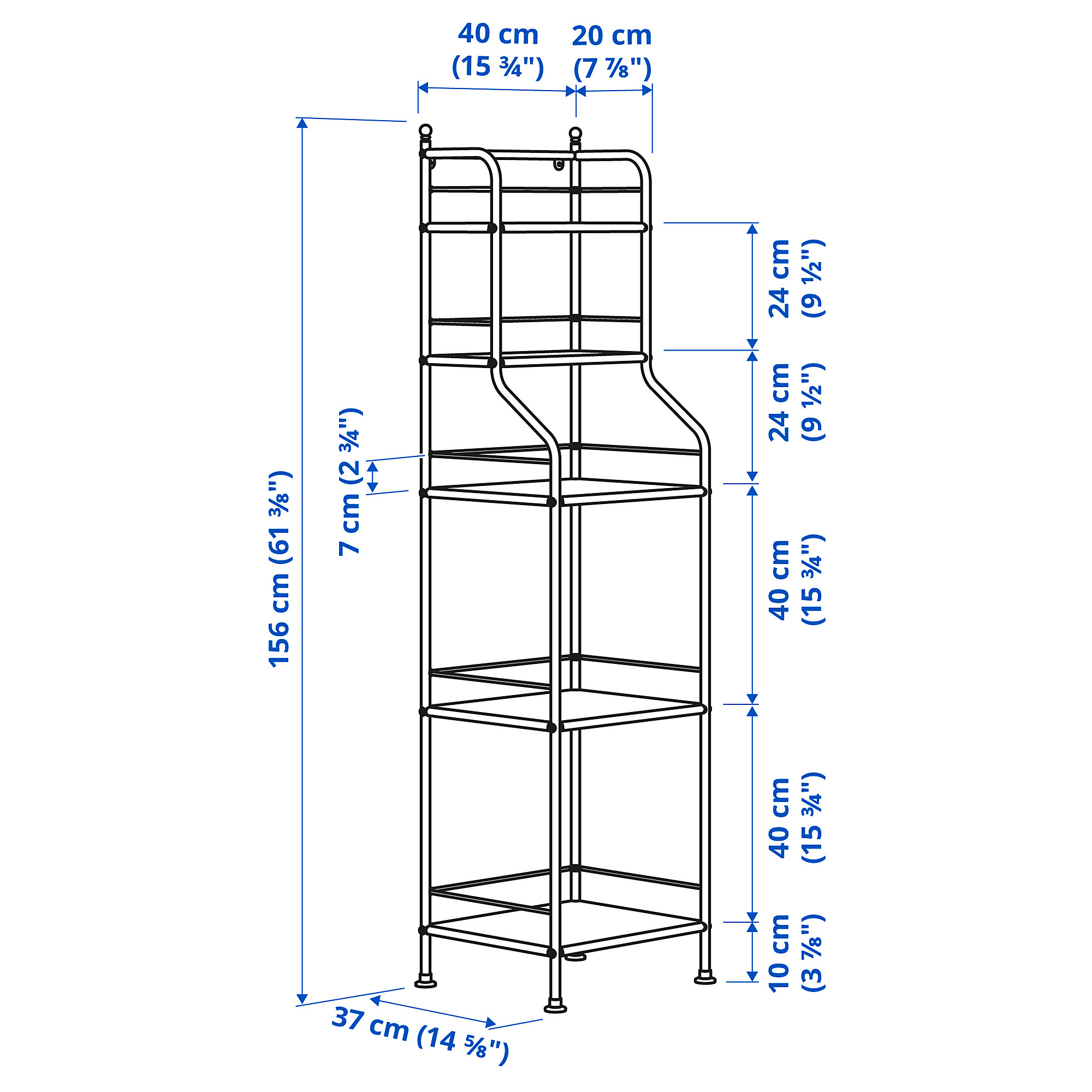 FRÖSJÖN shelving unit