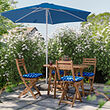 ASKHOLMEN gateleg table+4 chairs, outdoor