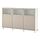 BESTÅ - storage combination with doors, white Lappviken/light grey-beige clear glass | IKEA Taiwan Online - PE821235_S1
