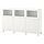 BESTÅ - storage combination with doors, white Laxviken/Glassvik white clear glass | IKEA Taiwan Online - PE821236_S1