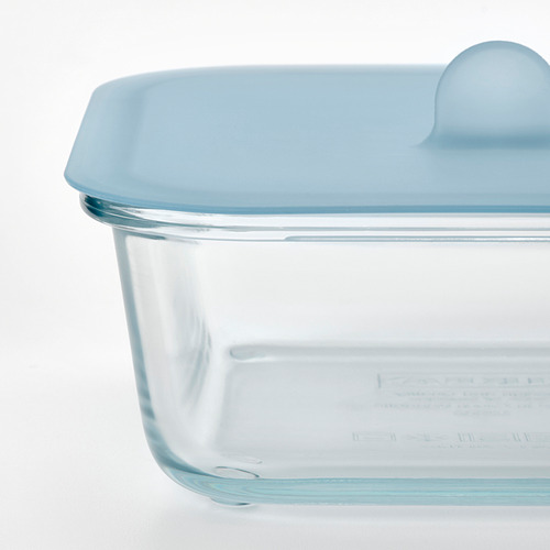 IKEA 365+ - food container with lid, square glass/silicone | IKEA Taiwan Online - PE863492_S4
