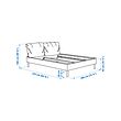 SAGESUND upholstered bed frame