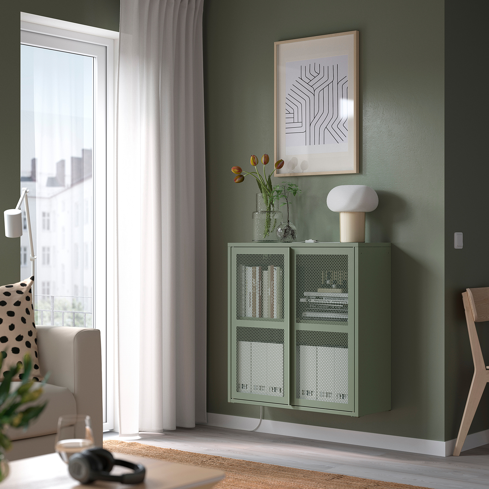 IVAR cabinet with doors