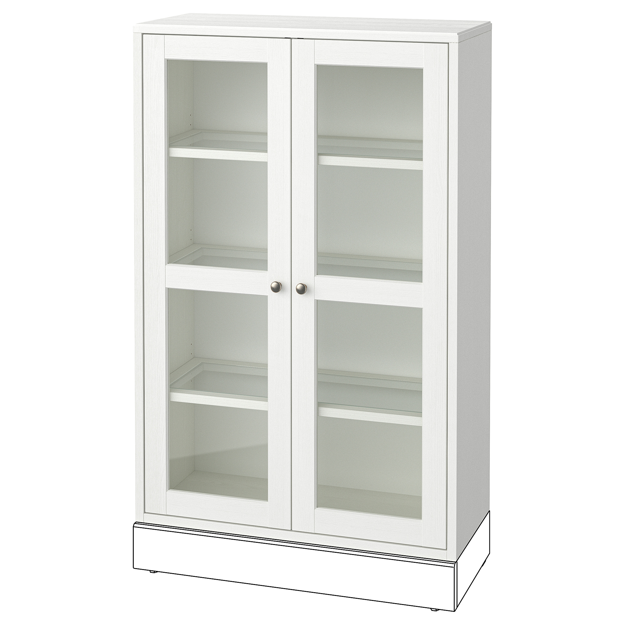 HAVSTA glass-door cabinet