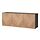 BESTÅ - wall-mounted cabinet combination, black-brown Hedeviken/oak veneer | IKEA Taiwan Online - PE821278_S1