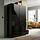 BESTÅ - storage combination w glass doors, black-brown/Selsviken high-gloss/black smoked glass | IKEA Taiwan Online - PE821358_S1