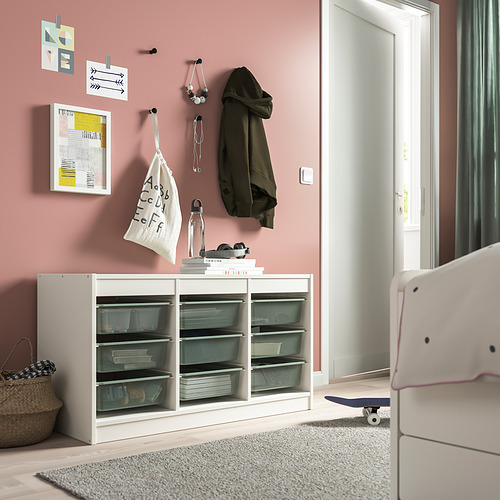 TROFAST - 收納組合附收納盒, 白色/淺綠色/灰色 | IKEA 線上購物 - PE863585_S4