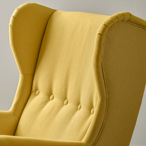 STRANDMON wing chair with footstool