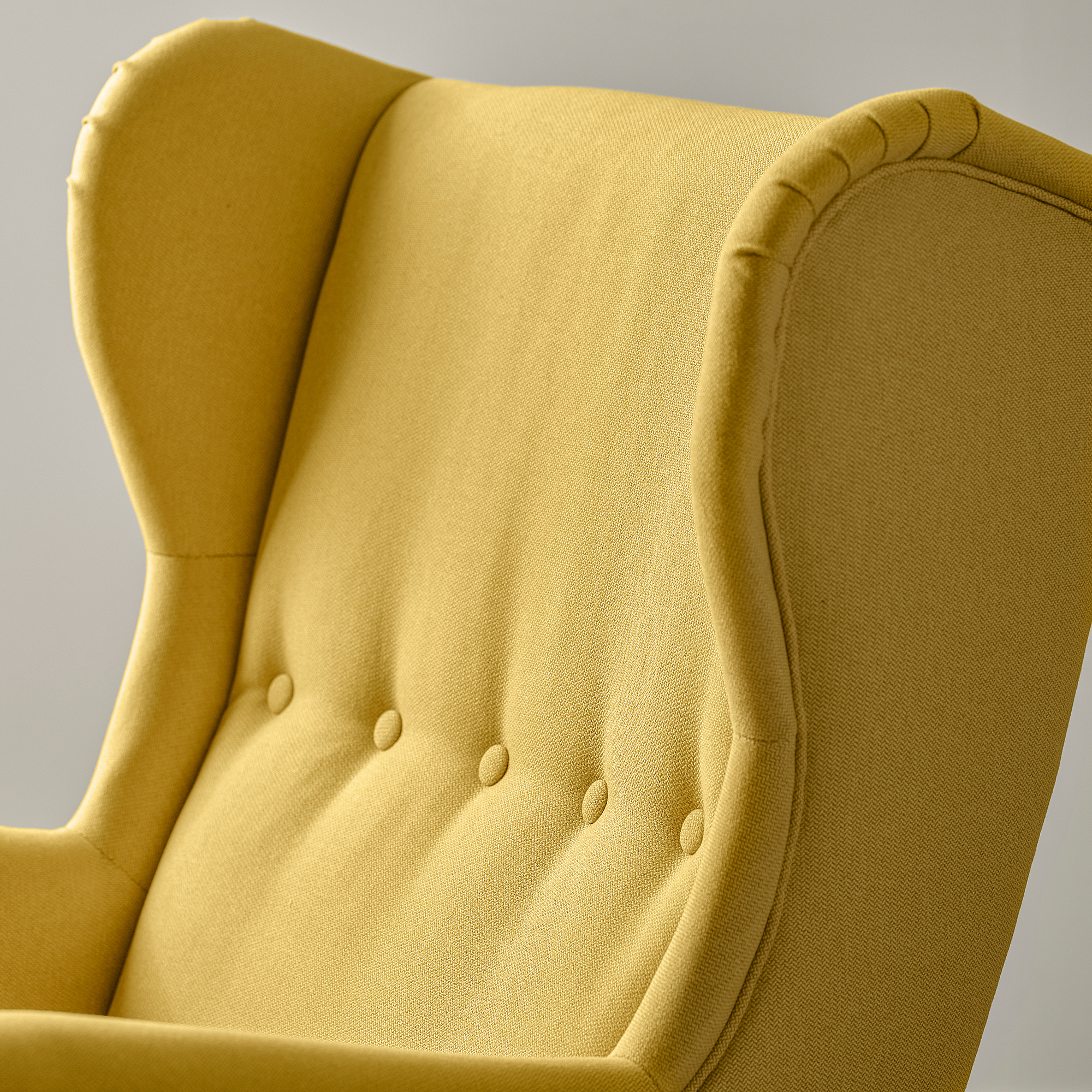 STRANDMON wing chair with footstool
