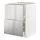 METOD/MAXIMERA - base cb 2 fronts/2 high drawers, white/Vårsta stainless steel | IKEA Taiwan Online - PE765747_S1