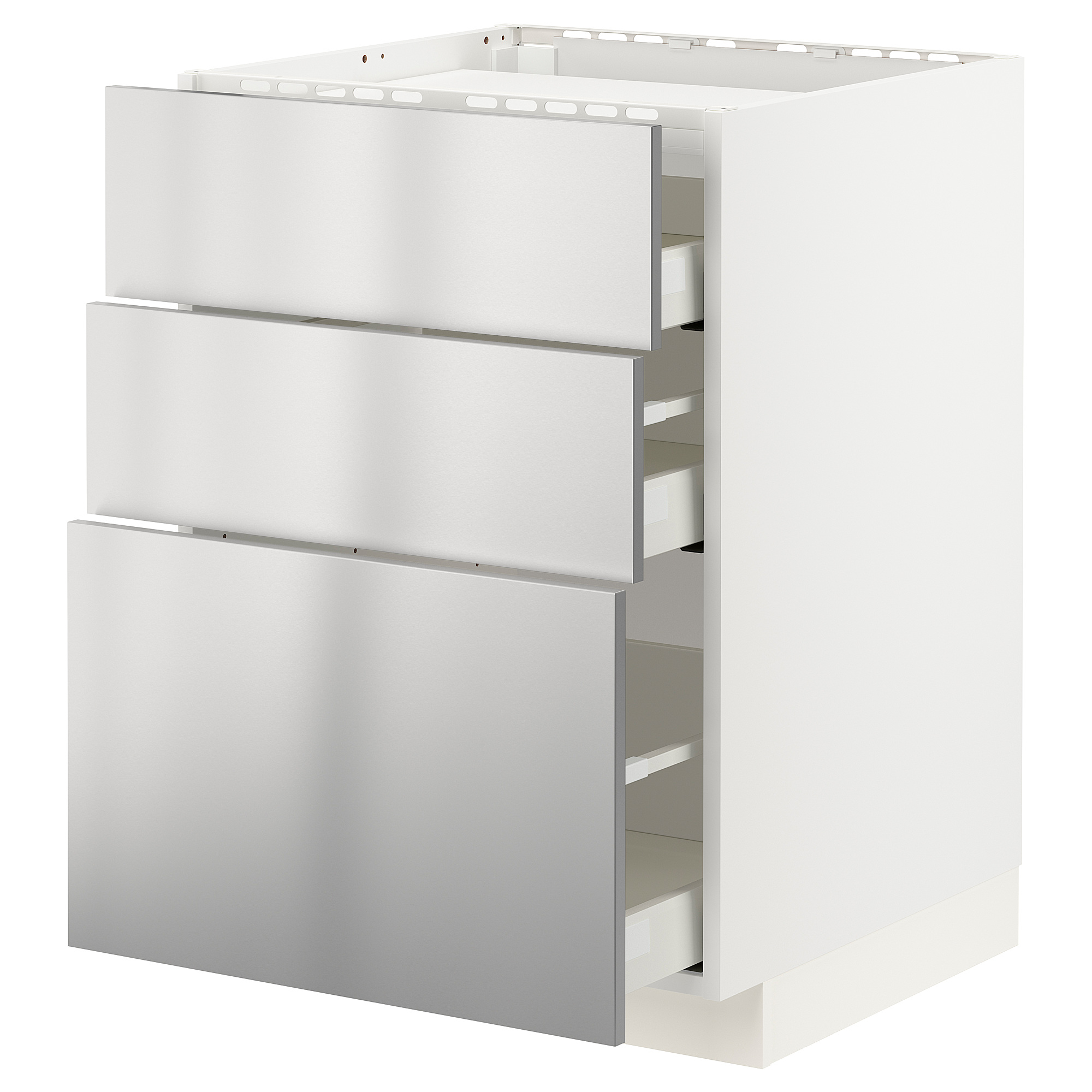 METOD/MAXIMERA base cab f hob/3 fronts/3 drawers