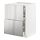 METOD/MAXIMERA - base cab f hob/2 fronts/3 drawers, white/Vårsta stainless steel | IKEA Taiwan Online - PE765796_S1