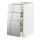 METOD/MAXIMERA - 附3抽底櫃, 白色/Vårsta 不鏽鋼 | IKEA 線上購物 - PE765779_S1
