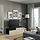 BESTÅ - TV bench with drawers and door, black-brown/Lappviken light grey/beige | IKEA Taiwan Online - PE821450_S1