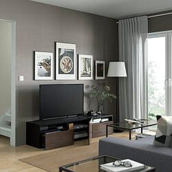 BESTÅ - 電視櫃, 黑棕色/Lappviken 黑棕色 | IKEA 線上購物 - PE527586_S3