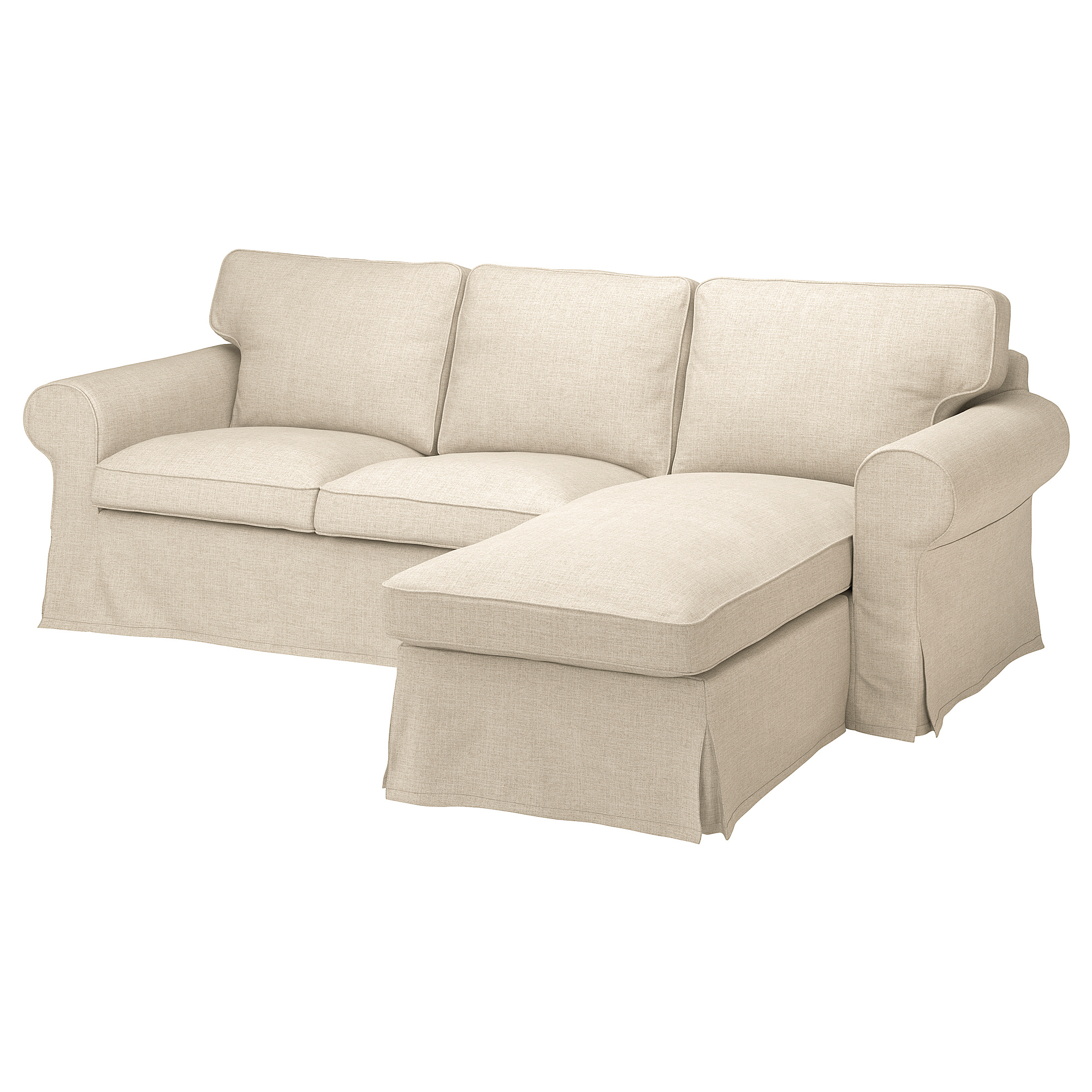 EKTORP 3-seat sofa with chaise longue