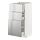 METOD/MAXIMERA - 附3抽底櫃, 白色/Vårsta 不鏽鋼 | IKEA 線上購物 - PE765760_S1