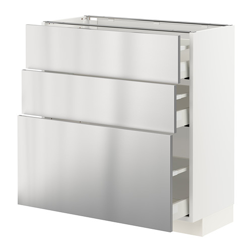 METOD/MAXIMERA base cabinet with 3 drawers