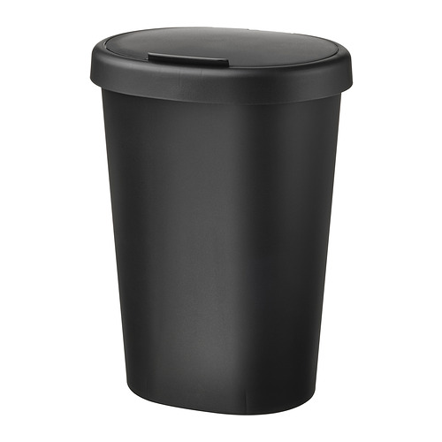 HÖLASS - bin with lid, black, 8 l | IKEA Taiwan Online - PE863684_S4