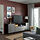 BESTÅ - TV bench with doors and drawers, black-brown/Kallviken/Stubbarp dark grey | IKEA Taiwan Online - PE821653_S1