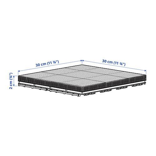 RUNNEN floor decking, outdoor