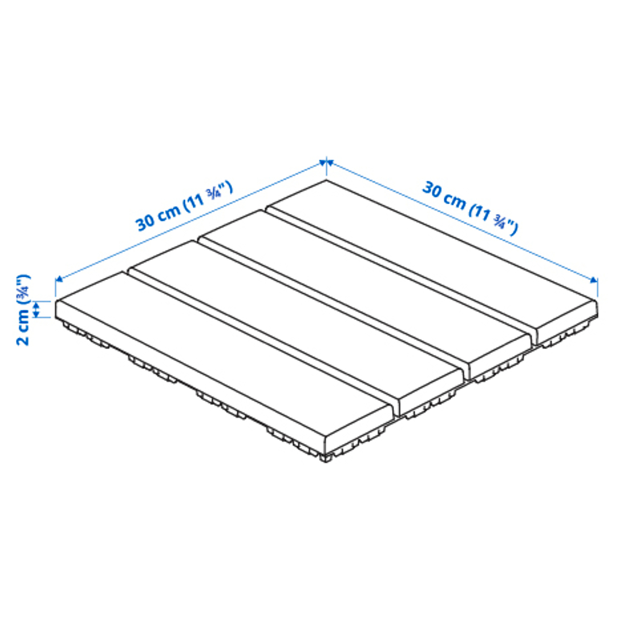 RUNNEN floor decking, outdoor