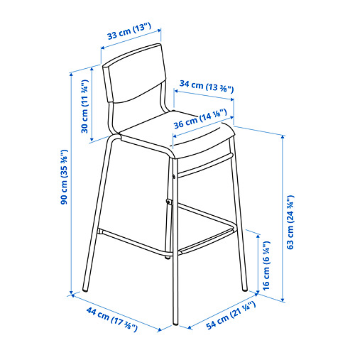 HÅVERUD/STIG table and 2 stools