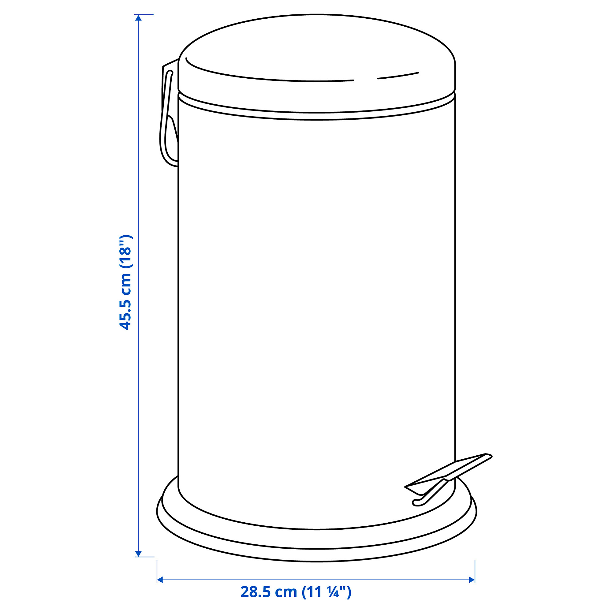 MJÖSA pedal bin