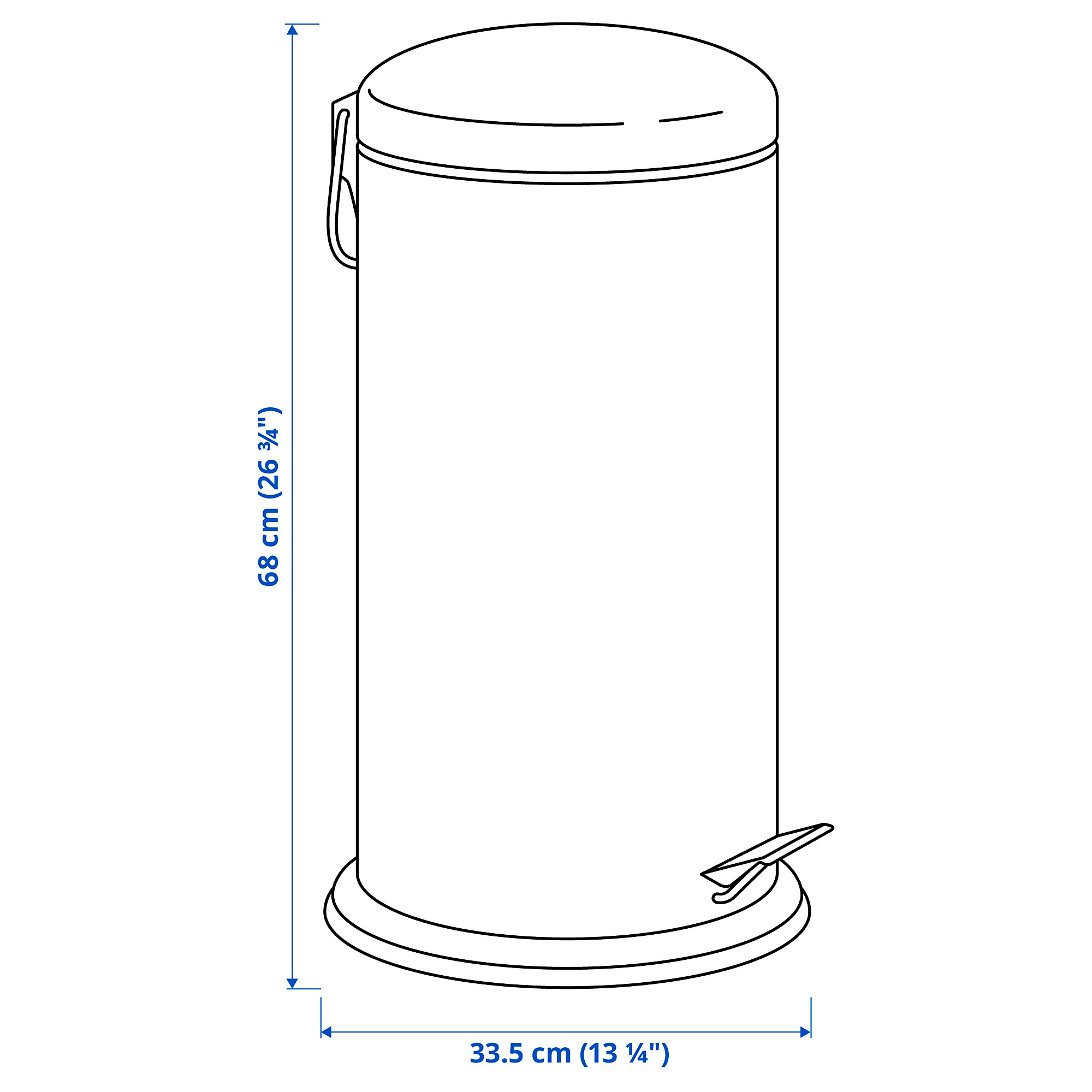 MJÖSA pedal bin