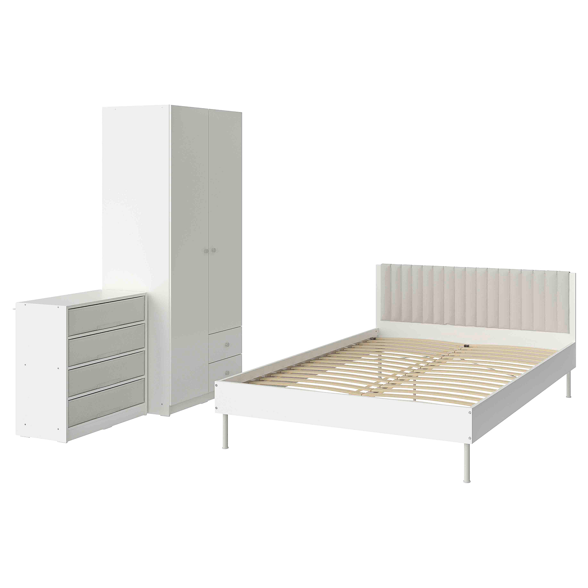 BRUKSVARA bedroom furniture, set of 3