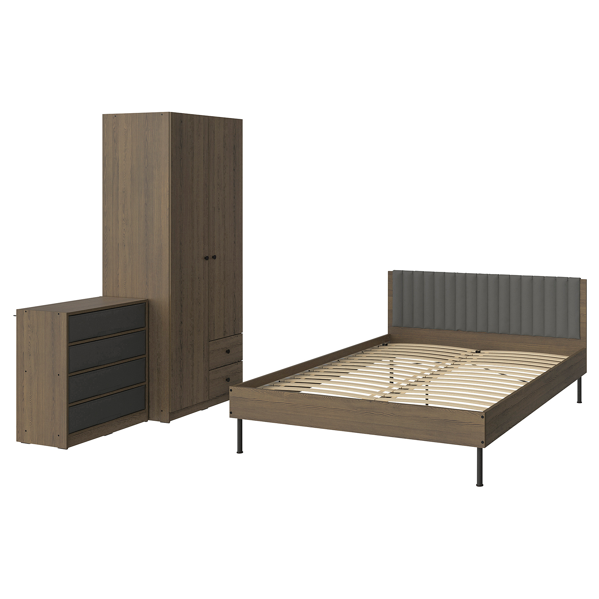 BRUKSVARA bedroom furniture, set of 3