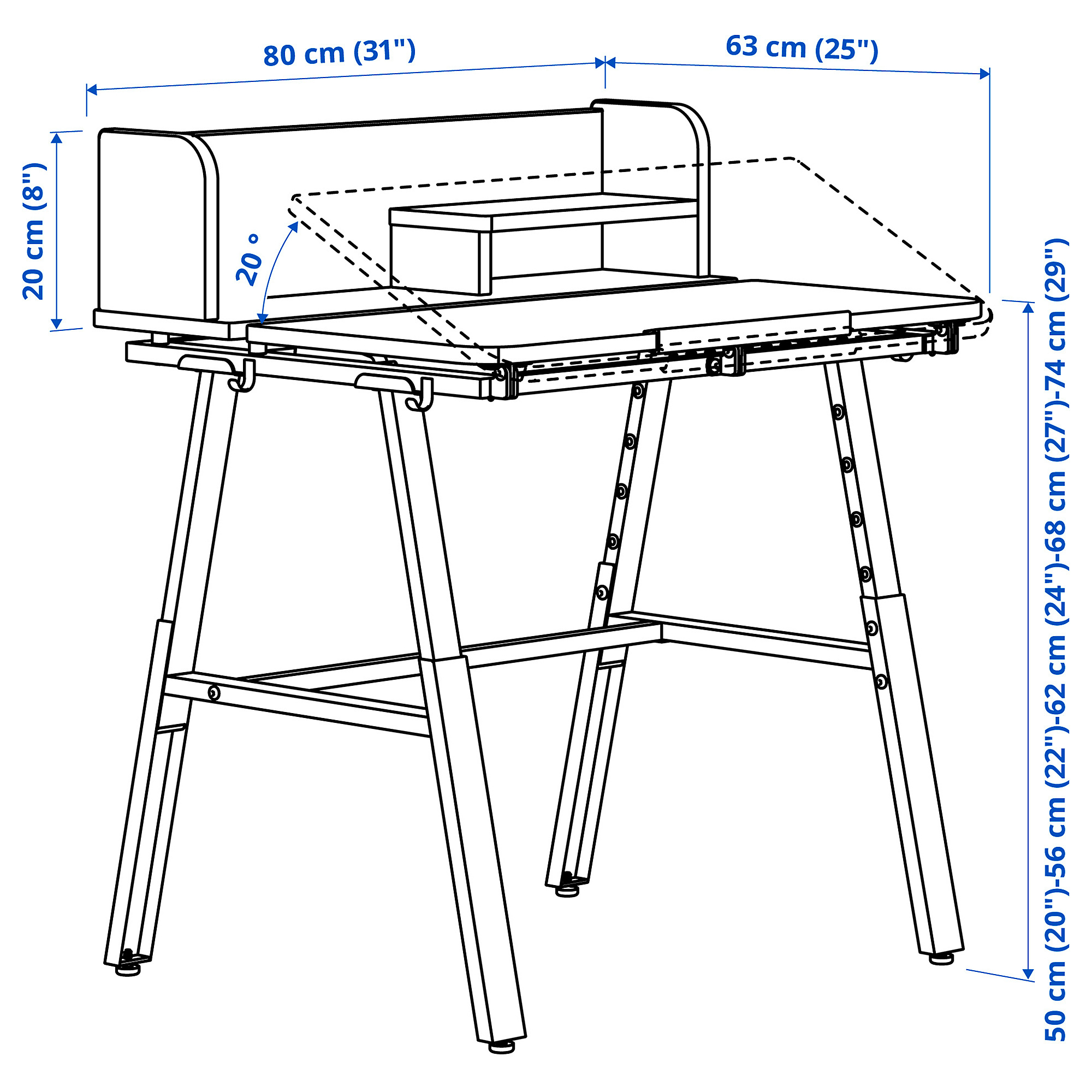 PIPLÄRKA/VIMUND children's desk and chair