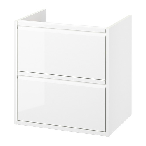 ÄNGSJÖN - 洗臉盆櫃附抽屜, 高亮面 白色, 60x48x63 公分 | IKEA 線上購物 - PE902311_S4