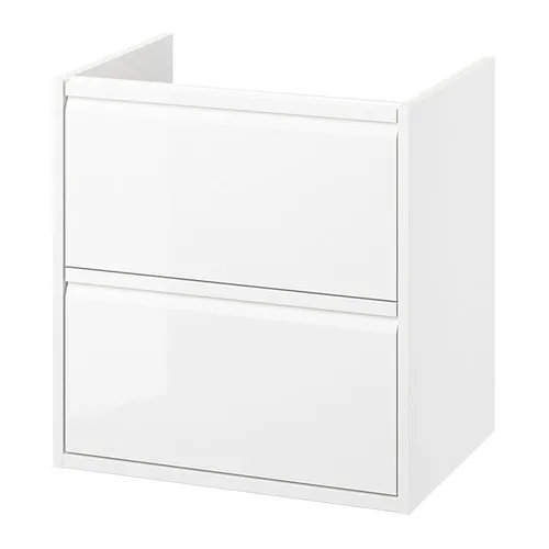ÄNGSJÖN - 洗臉盆櫃附抽屜, 高亮面 白色, 60x48x63 公分 | IKEA 線上購物 - PE902311_S4