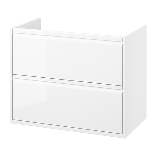 ÄNGSJÖN - 洗臉盆櫃附抽屜, 高亮面 白色, 80x48x63 公分 | IKEA 線上購物 - PE902316_S4