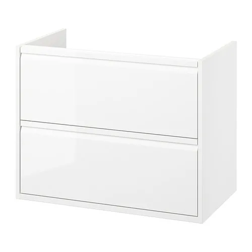 ÄNGSJÖN - 洗臉盆櫃附抽屜, 高亮面 白色, 80x48x63 公分 | IKEA 線上購物 - PE902316_S4