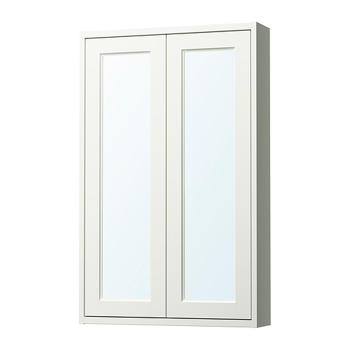 TÄNNFORSEN - mirror cabinet with doors, white, 60x15x95 cm | IKEA Taiwan Online - PE902325_S4