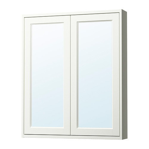 TÄNNFORSEN - mirror cabinet with doors, white, 80x15x95 cm | IKEA Taiwan Online - PE902327_S4
