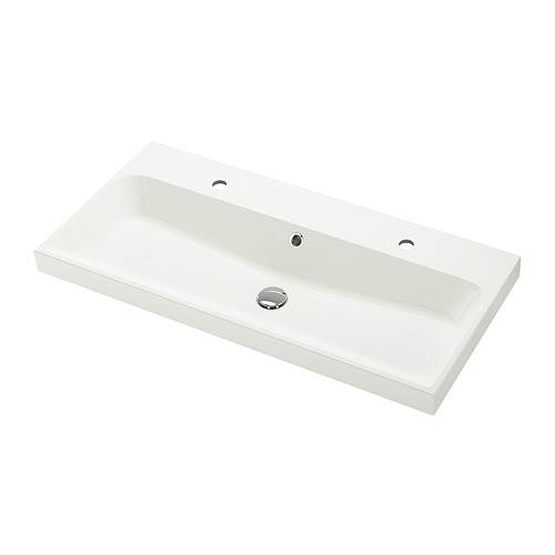 BACKSJÖN - wash-basin, white, 100x48 cm | IKEA Taiwan Online - PE902399_S4