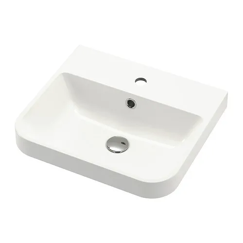 BACKSJÖN - 半嵌入式洗臉盆, 白色, 50x43 公分 | IKEA 線上購物 - PE902403_S4