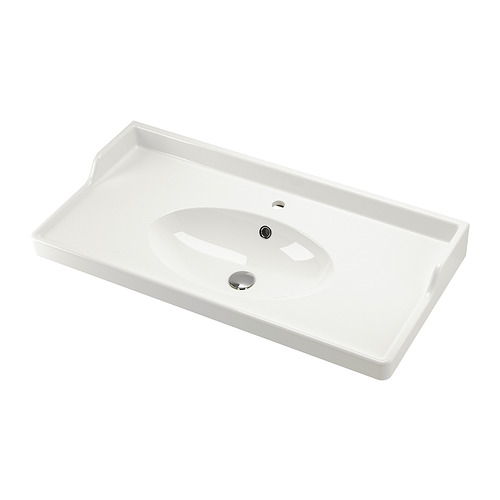 RUTSJÖN - wash-basin, white, 102x49 cm | IKEA Taiwan Online - PE902413_S4