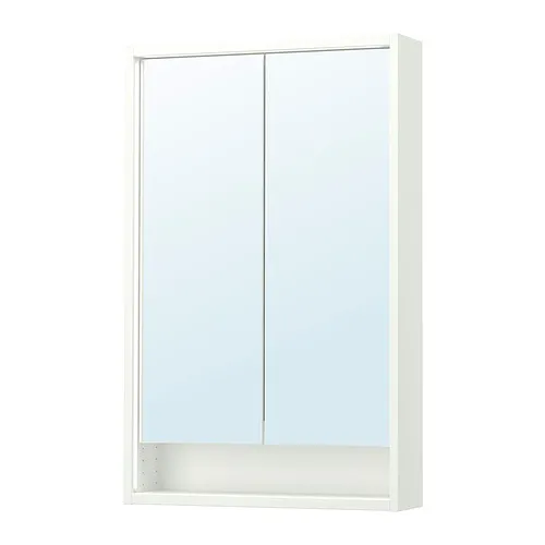 FAXÄLVEN - 附燈鏡櫃, 白色, 60x15x95 公分 | IKEA 線上購物 - PE902461_S4