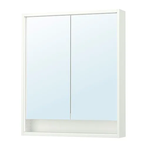 FAXÄLVEN - 附燈鏡櫃和LED驅動器, 白色, 80x15x95 公分 | IKEA 線上購物 - PE902457_S4