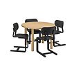 STOCKHOLM 2025/LYCKAN table and 4 chairs