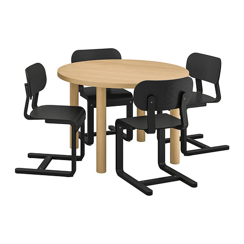 STOCKHOLM 2025/LYCKAN table and 4 chairs