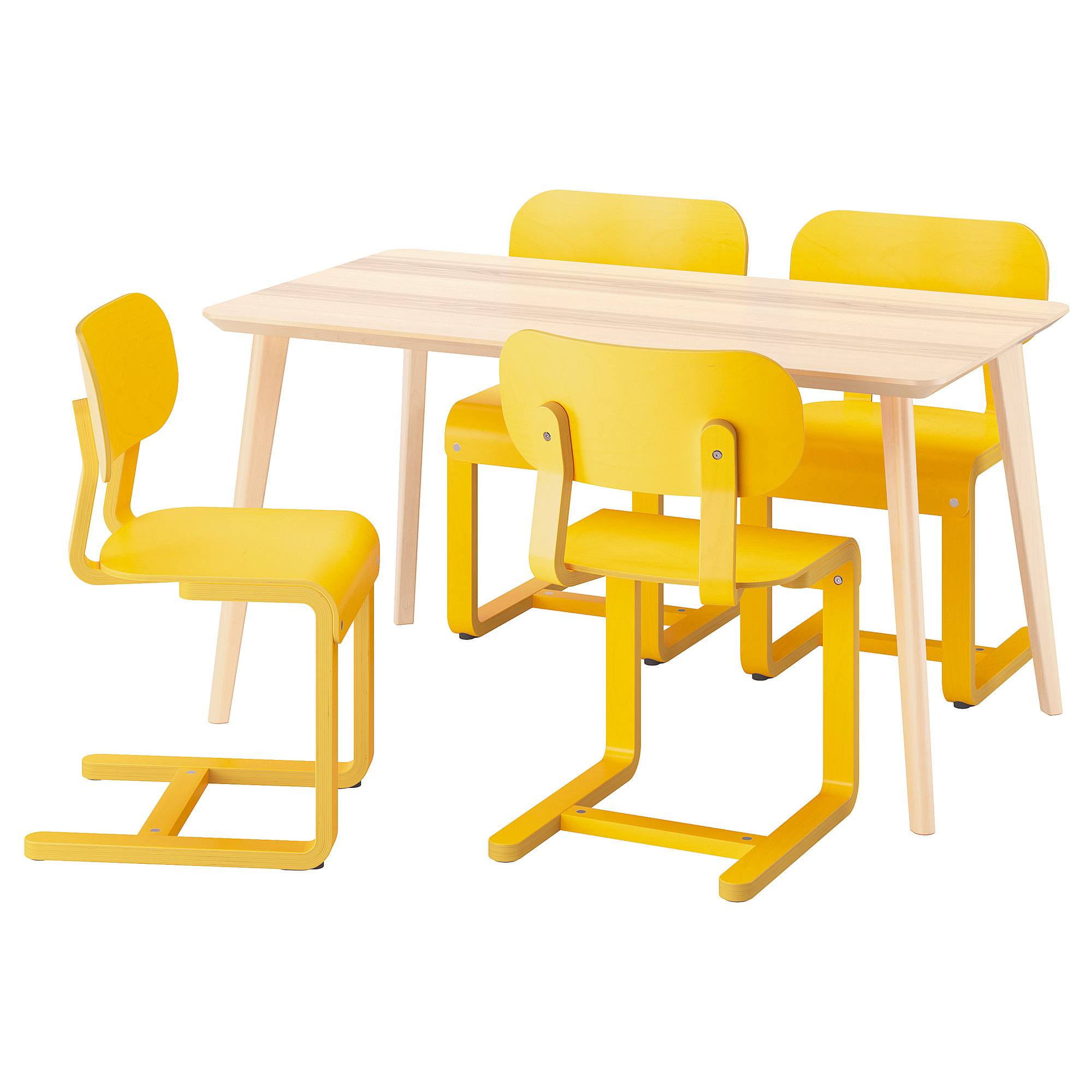 LISABO/LYCKAN table and 4 chairs